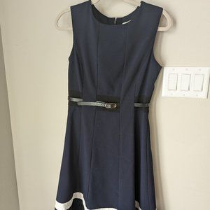 Calvin Klein A line dress with belt